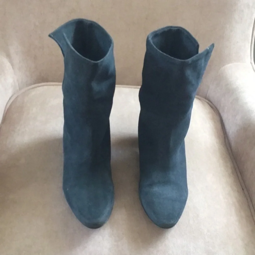 Free People‎ Women's 9 Blue Suede Adella Booties